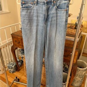 J. Crew High Rise Denim Trouser Blue Jeans